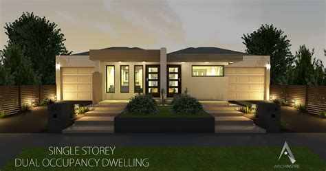 single storey dual occupancy designs.